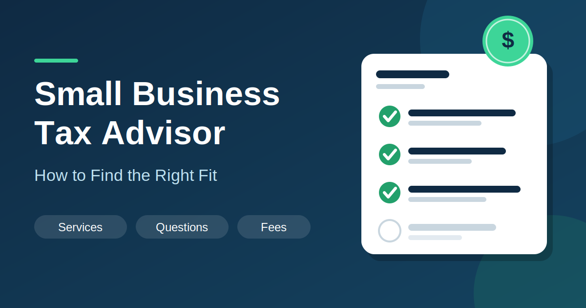 Small Business Tax Advisor