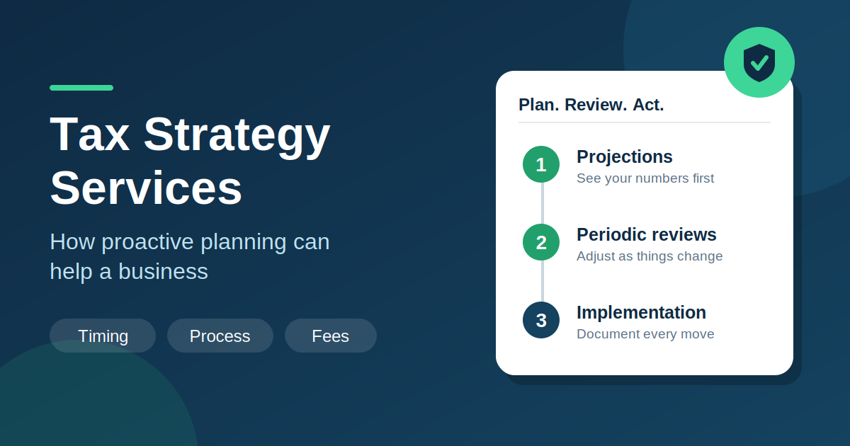  tax strategy services