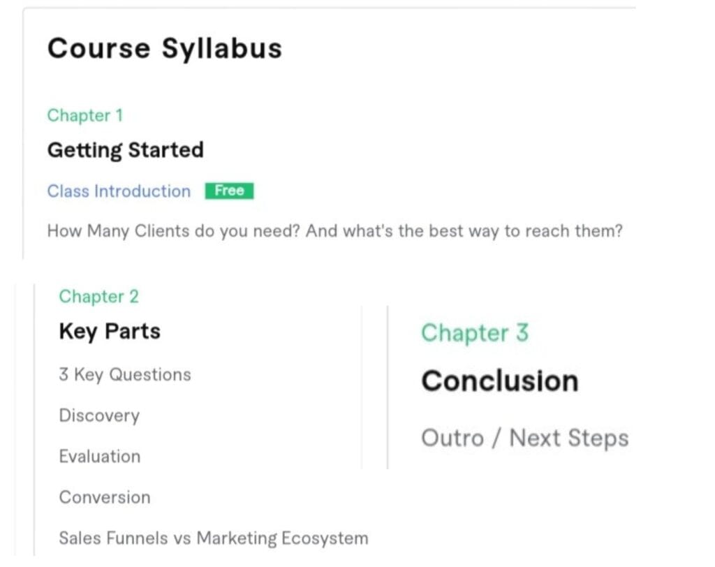 Marketing Strategies course