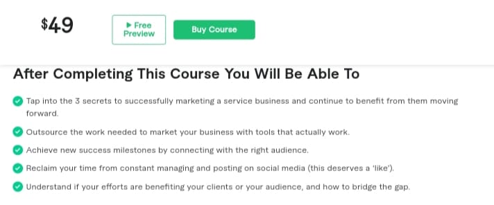 Marketing Strategies course