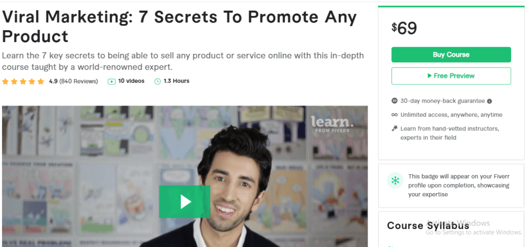best marketing course